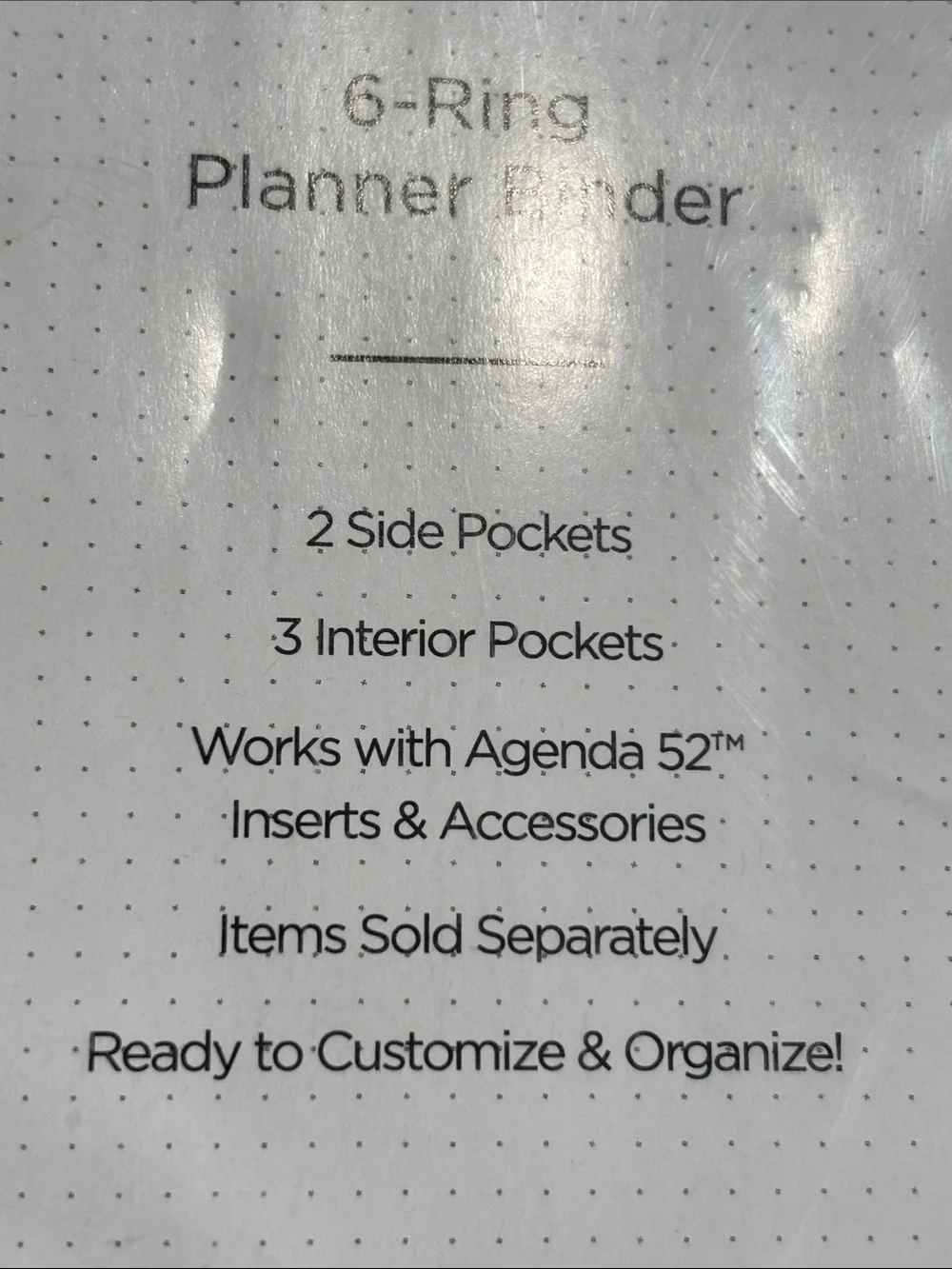 Agenda 52 Floral 6-Ring Planner Binder - Pink & Cream